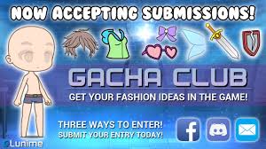 Learn more about the world of gacha club below. Lunime Twitterissa Gacha Club Is Coming Do You Want To Get Your Ideas In Gacha Club There Are 3 Ways To Submit Your Drawings 1 Visit The Gacha Club Facebook Group Https T Co R0s3joxrqy