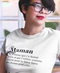 Comment faire rétrécir un t‐shirt. Hemd Humour Definition Maman