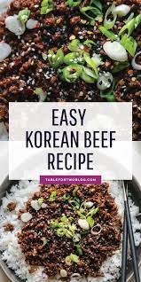 Korean Beef Easy Korean Ground Beef Recipe Recipe Ground Beef Recipes Healthy Healthy Beef Recipes Beef Recipes Easy