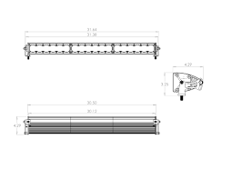 Onx6 30 Driving Combo Led Light Bar Baja Designs