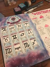 30 Astrology Zodiac Layouts To Inspire Your Bullet Journal Elizabethjournals Zodiac Journal Bullet Journal Ideas Pages Bullet Journal Inspiration