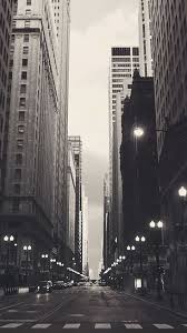 Financial District Chicago Street Iphone 6 Wallpaper Black And White Wallpaper Iphone Iphone 5s Wallpaper White Wallpaper For Iphone