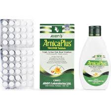 Arnica oil is a mild and nourishing carrier oil used to support the safe use of essential oils. Buy Allens Arnica Plus Triofer Oil And Tablet Online 5 Off Healthmug Com