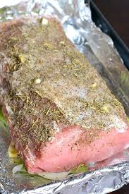 Should a pork loin already seasoned need to be covered with aluminum foil : Garlic Pork Loin Will Cook For Smiles
