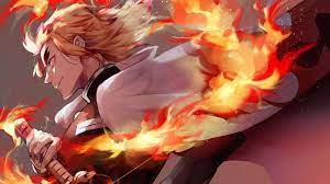 Ultra Hd Wallpaper Kyojuro Rengoku Kimetsu No Yaiba 4k 190 For Desktop Laptop Pc Smartphone Iphone Andro Manga Anime One Piece Demon Anime Wallpaper