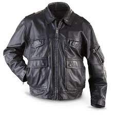 Used German Military Surplus Leather Police Jacket Black 201814 Insulated Jackets Coats At Sportsman S G Jackets Men Fashion Police Jacket Leather Jacket