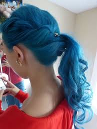 How To Make Neon Color Temporary Hair Dye With Food Coloring Hairstyle Ideas Hair Cool Hairstyles Blue Hair