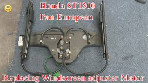 Honda St1300 Pan European How To Replace Fit Windscreen Adjuster Motor Mechanism Youtube
