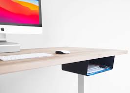 Injuries aside, under desk trays can be an excellent opportunity for extra storage space. New Larger Elevation Shelf Under Desk Shelf Keeps Your Gear Organized Geeky Gadgets