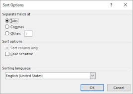 Select header row under my list has at the bottom of the box if your table has a header row. Alphabetizing By Last Name Microsoft Word