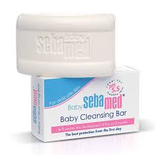 Sulfate free, pure, mild and gentle to protect your baby's newborn skin. Sebamed Baby Cleansing Bar 150g I Baby Skin Care I Life Pharmacy