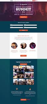 Event Registration Website For Zoominfo S Growth Acceleration Summit Event Registration Web Layout Design Website Design Layout