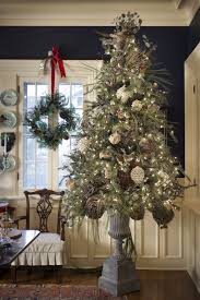 Christmas Tree In Decorative Urn Vintage Christmas Tree Decorations Christmas Decorations Christmas Tree Decorations