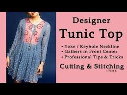 Diy How To Stitch Inserted Triangular Panel Tunic Top Youtube Tunic Designs Tunic Tops Diy Fashion Clothing