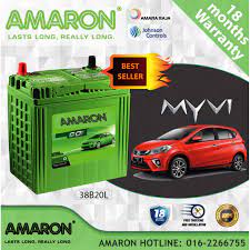 Alfa 164 twin spark v6 3.0i: Perodua Myvi Amaron Go 38b20l Ns40zl Car Battery Bateri Kereta Shopee Malaysia