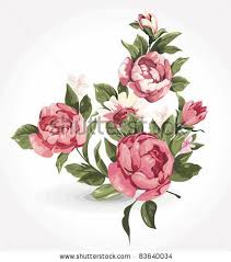 Elegance Illustration With Pink Flowers Bouquet Isolated On White Background Color Design Elements 8364 Flower Art Painting White Flower Png Flower Drawing