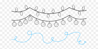 Cute christmas card simple christmas lights drawing merry | etsy title: How To Draw Christmas Lights Christmas Lights Drawing Easy Hd Png Download Vhv