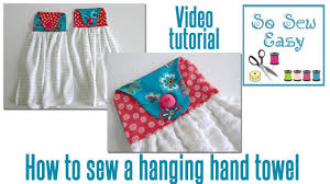 Crochet hanging kitchen towel free crochet pattern. How To Sew A Hanging Hand Towel For Your Kitchen Or Bathroom Youtube