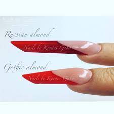 Pin By Berta Kiss On Paznokcie Nail Forms Nail Patterns Gothic Nails