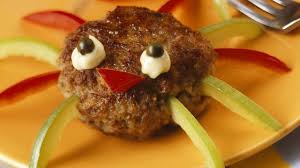 Nicht Nur Zu Halloween Der Hit Buletten Spinnen Mit Frischer Paprika Http Eatsmarter De Rezepte Bulett Helloween Essen Halloween Essen Rezepte Essen Ideen