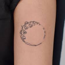 A tattoo is for life, be proud to get inked. Gina Tattoos Tattoos Konkuk Universitat Auf Instagram Lilie Der Valley Danke Mir Fur Den Circle Tattoos Tattoos For Daughters Birth Flower Tattoos
