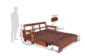 Easy to clean up any spilt drinks, food crumbs and available in. Buy Solid Wood Jodhpur Sofa Cum Bed Furniture Made In Solid Wood Saraf Furniture Product