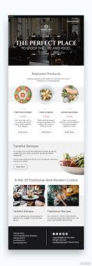 Restaurant Food Email Newsletter Template Psd Html5 In 2020 Restaurant Recipes Email Newsletter Template Email Newsletters