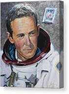 Charlie Duke #1 Painting by Simon Kregar