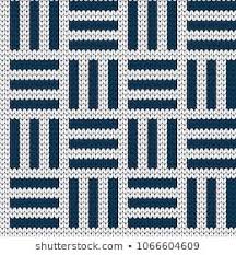 Knitted Seamless Geometric Pattern Desenler Kanavice