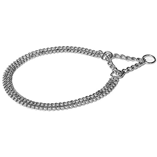 Martingale Dog Collar Double Chain Heavy Chain Dog Training Choke Collar 21 25 Inch Overall Length Martingale Collar Martingale Dog Collar Dog Training Collar