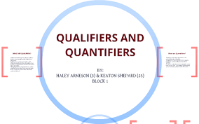 What are quantifiers in english and how do you apply them correctly when you are learning english? Quantifiers And Qualifiers By Haley Arneson