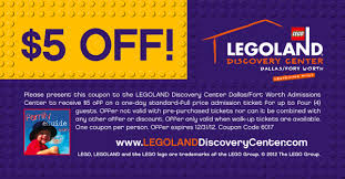 Legoland Discovery Center Coupon Grapevine Dfw Family Eguide Legoland Admission Ticket Coupons
