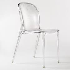 It is made of polycarbonate, through the gas injection technology, and this gives it extreme strength and durability. Kartell Thalya Modern Chair Designed By Patrick Jouin Chaises Claires Chaise Rotin Chaise De Salle A Manger