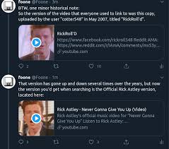 If 1st code not working then you can try 2nd code. Rick Roll Link Blog Archive
