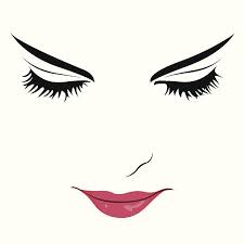 Beautiful Woman With Eyes Closed Vector Women Face Clip Art Stock Illustrations Woman Face Woman Face Silhouette Face Illustration