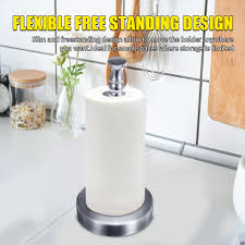 Check spelling or type a new query. Tug Modern Stand Up Paper Towel Holder Easy One Handed Tear Kitchen Paper Towel Dispenser With Weighted Base For Standard Paper Towel Rolls Nickel Nickel 1 Pack Kitchen Dining Home Kitchen