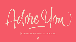 Or a link to it and where to specifically see it in that link. Adore You Font From Resistenza