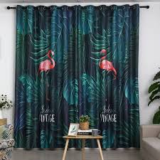 Check spelling or type a new query. Tropical Palm Tree Leaf Pink Flamingo Hunter Green Curtains Scandinavian