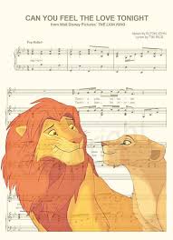 The Lion King Disney Sheet Music Disney Songs Sheet Music Art