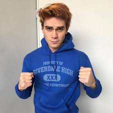 Kj apa will soon take on a new role: Sweatshirt Blue Property Of Riverdale High Worn By K J Apa On His Account Instagram Spotern