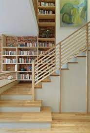 Horizontal wood railings for stairs. Landing Stair Railing Design Staircase Design Stairs Design