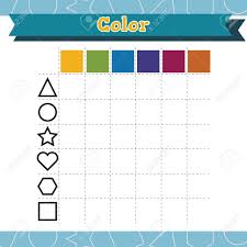 Free printable shapes worksheets for teaching basic shapes to toddlers and preschoolers. Learn Shapes And Geometric Figures Color Preschool Or Kindergarten Worksheet Vector Illustration Royalty Free Cliparts Vectors And Stock Illustration Image 109902449