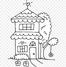 Maybe you would like to learn more about one of these? Vector And Two Story House Outline Clipart 9416 Favorite Cute House Coloring Page Png Image With Transparent Background Toppng