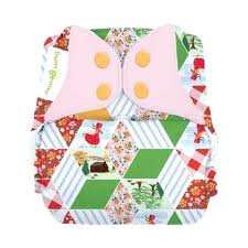 Bumgenius Freetime All In One Cloth Diaper Kiss Used