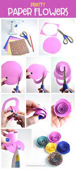 They won't' die because they were never alive to begin with, and your colors patterns and flower types are endless. Pretty And Super Easy Paper Flower Tutorial