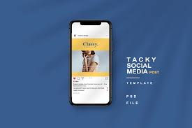 Download Tacky Social Media Post Photoshop Template Psd File