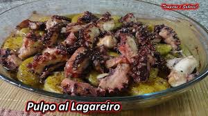 Pulpo Al Lagareiro Banado De Aceite De Oliva Receta Portuguesa Comida Pulpo Cocina Portuguesa