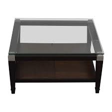 It makes the perfect perch for decorative serving trays or even board games for game nights with friends and family. 90 Off Square Glass And Wood Coffee Table Tables