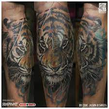 Hyper Colour Realistic Tiger Portrait Coverup Tattoo Done At Iron Buzz Tattoos India S Best Tattoo Studio 2017 Www Ironbu Tiger Portrait Buzz Tattoo Tattoos