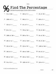 6th grade reading comprehension worksheets. Find The Percentage Worksheets
